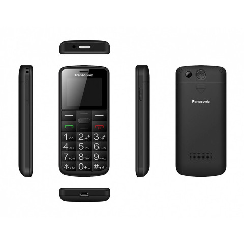 Telefon komórkowy Panasonic KX-TU110EXB Czarny - Galeria zdjęcie 3