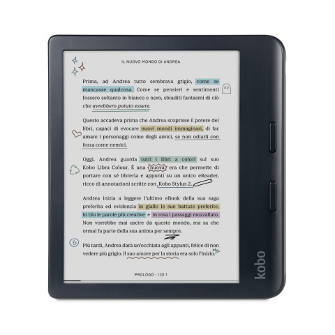 Czytnik e-booków Kobo Libra Colour 7" E-Ink Kaleido 3 32GB WI-FI Black - Galeria zdjęcie 1