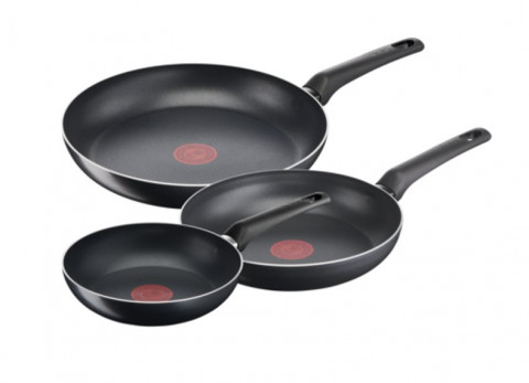 Zestaw 3 patelni TEFAL Simple Cook B55691 20/24/28 cm - Galeria zdjęcie 1