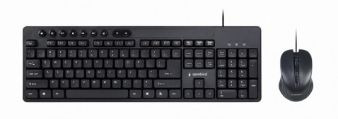GEMBIRD ZESTAW KLAWIATURA + MYSZ KBS-UM-04 CZARNY - Galeria zdjęcie 1