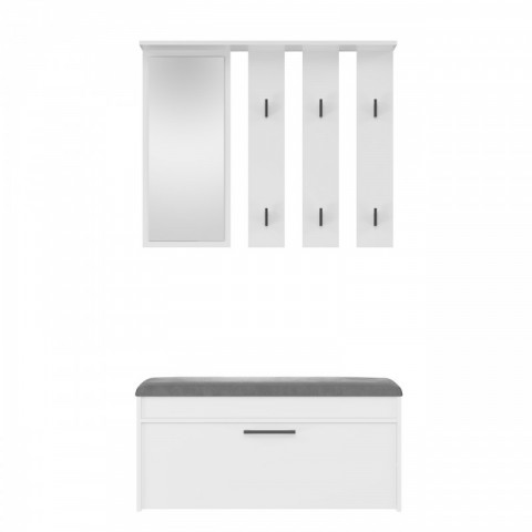 Garderoba PARMA 100x35xH180 biel - Galeria zdjęcie 2