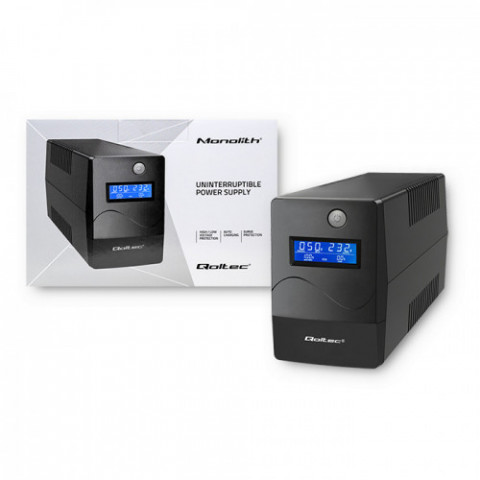 QOLTEC ZASILACZ AWARYJNY UPS 450VA | 240W | LCD - Galeria zdjęcie 8