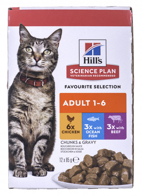 HILL'S Prescription Diet Feline Adult Multipack Classic - mokra karma dla kota - saszetka 12x85 g - Galeria zdjęcie 2