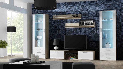 Półka 125cm (2szt) SOHO dąb sonoma mat - Galeria zdjęcie 7