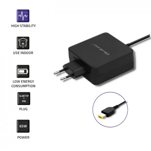 QOLTEC ZASILACZ DO LENOVO 65W 20V 3.25A SLIM TIP - Galeria zdjęcie 3