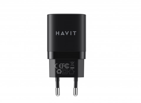 Havit UC30 EU - dwuportowa ładowarka podróżna GaN 33 W, czarna - Galeria zdjęcie 1