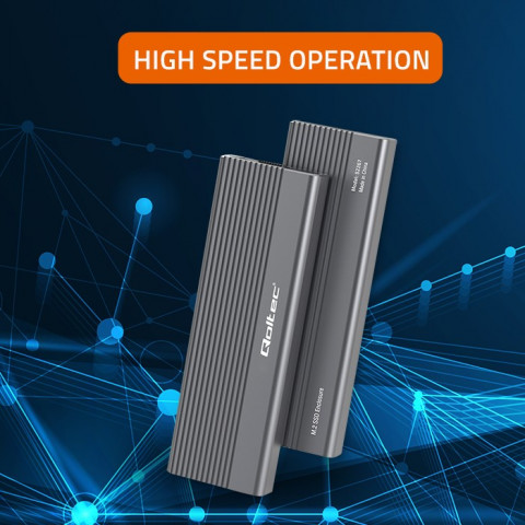 QOLTEC OBUDOWA NA DYSK SSD M.2 | SATA | NGFF | USB - Galeria zdjęcie 4