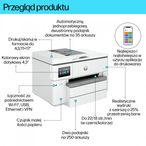 Urządzenie wielofunkcyjne HP OfficeJet Pro 9730e - Galeria zdjęcie 5