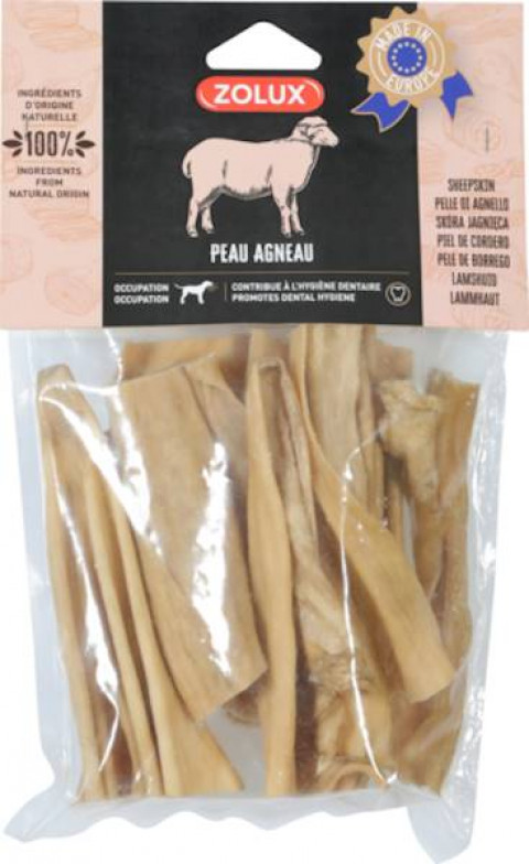 ZOLUX Naturalna Skóra jagnię - przysmak dla psa - 200 g - Galeria zdjęcie 1