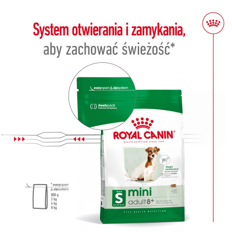 ROYAL CANIN Mini Adult +8 - sucha karma dla psa - 2 kg - Galeria zdjęcie 3