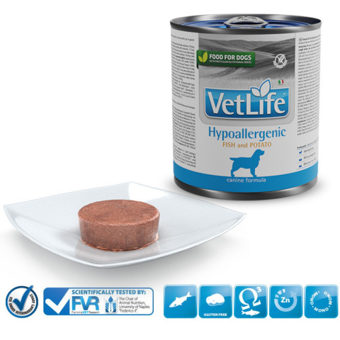 FARMINA Vet Life Hypoallergenic Fish & Potato Canine - mokra karma dla psa - 300g - Galeria zdjęcie 2