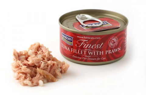FISH4CATS Filet tuńczyka z krewetkami - mokra karma dla kota - 70g - Galeria zdjęcie 2