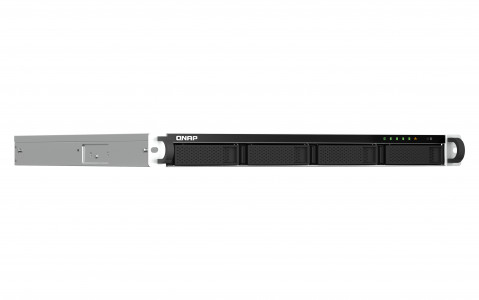 Qnap TS-464U-8G, 1U, 4 x 2.5"/3.5" SATA , Intel Celeron N5105/N5095 4C/4T, 8GB RAM onboard (not expandable), 2 x 2.5GbE, Single PSU (not upgradeable to RP) - Galeria zdjęcie 3