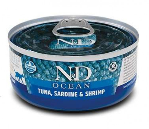FARMINA N&D Cat Ocean Tuna, Sardine&Shrimps - mokra karma dla kota - 70 g - Galeria zdjęcie 1