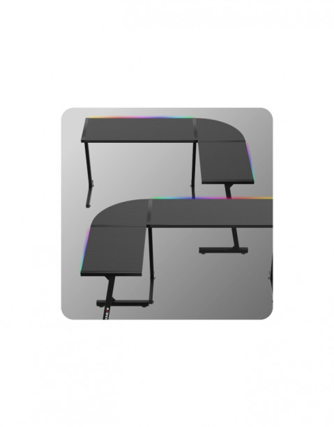 Biurko gamingowe Huzaro Hero 6.0 Black RGB - Galeria zdjęcie 17