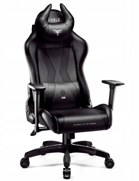Fotel gamingowy DIABLO X-HORN 2.0 king fotel czarno-czarny - Galeria zdjęcie 1