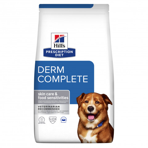 HILL'S Prescription Diet Derm Complete Canine - sucha karma dla psa - 12 kg - Galeria zdjęcie 1