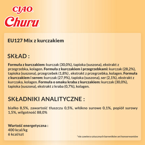 INABA Churu Variety box Kurczak - przysmak dla kota - 20x14 g - Galeria zdjęcie 6