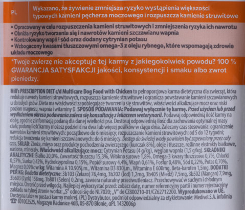 HILL'S Prescription Diet Urinary Care c/d Multicare Canine - sucha karma dla psa - 1,5 kg - Galeria zdjęcie 3