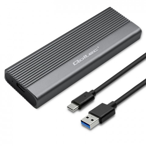 QOLTEC OBUDOWA NA DYSK SSD M.2 | SATA | NGFF | USB - Galeria zdjęcie 1