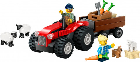 LEGO CITY 60461 Czerwony traktor z przyczepą i owcą - Galeria zdjęcie 3