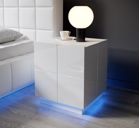 Oświetlenie szafki nocnej REJA niebieskie - Galeria zdjęcie 2