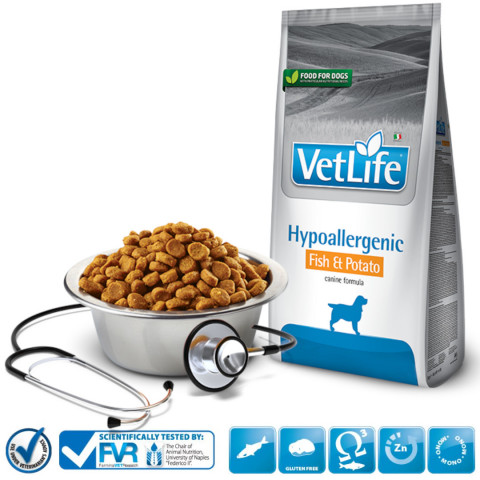 FARMINA Vet Life Hypoallergenic Fish & Potato Canine - sucha karma dla psa - 12 kg - Galeria zdjęcie 2