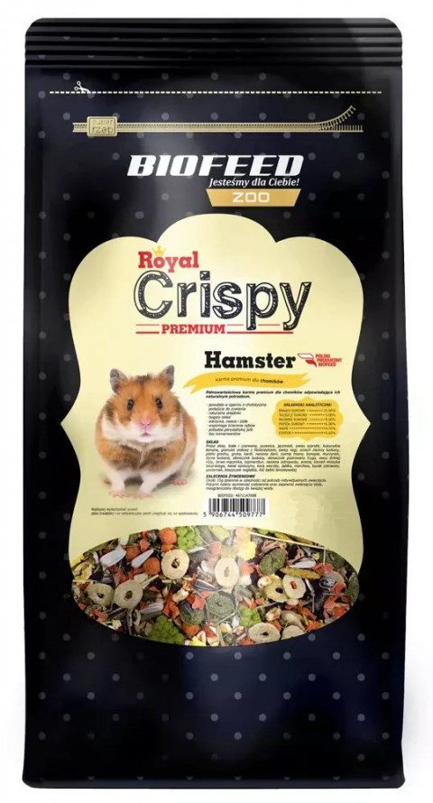 BIOFEED Royal Crispy Premium Hamster - karma dla chomika - 750g - Galeria zdjęcie 1