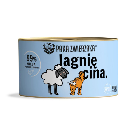 PAKA ZWIERZAKA Jagnięcina - mokra karma dla kota - 200g - Galeria zdjęcie 1
