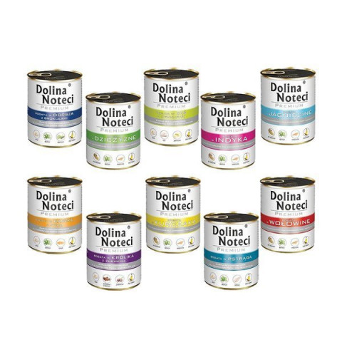 DOLINA NOTECI Premium MIX 10 SMAKÓW - mokra karma dla psa - 10x800 g - Galeria zdjęcie 1