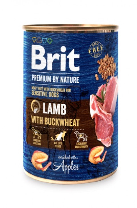 BRIT Premium by Nature Lamb with Buckwheat - mokra karma dla psa - 400 g - Galeria zdjęcie 1