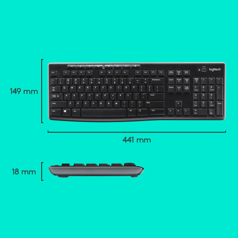 Klawiatura Logitech MK270 bezprzewodowa - Galeria zdjęcie 2