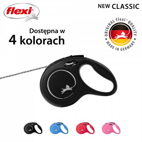 FLEXI New Classic XS czarna - automatyczna smycz dla psa - 3m - Galeria zdjęcie 4