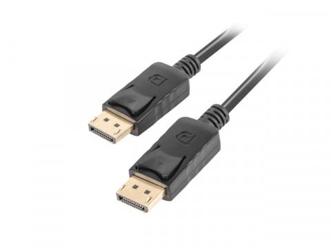 Lanberg kabel displayport m/m 1.8m, 4k, czarny ca-dpdp-10cc-0018-bk - Galeria zdjęcie 1