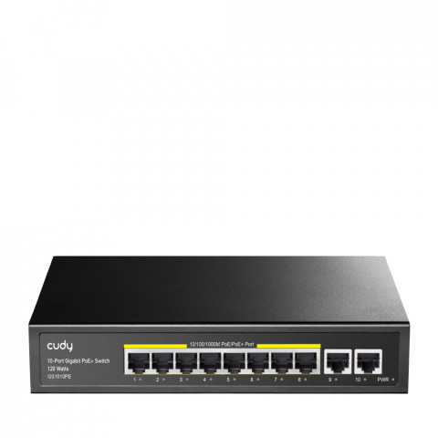 Switch CUDY GS1010PE 8-Port Gigabit PoE+ 120W 2xGbE Uplink - Galeria zdjęcie 1