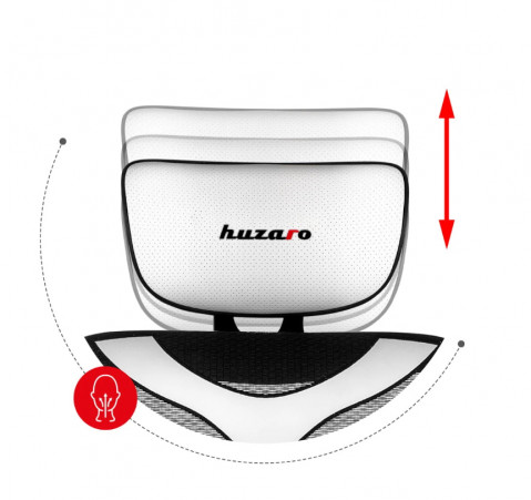 Fotel gamingowy Huzaro Combat 8.0 White - Galeria zdjęcie 9