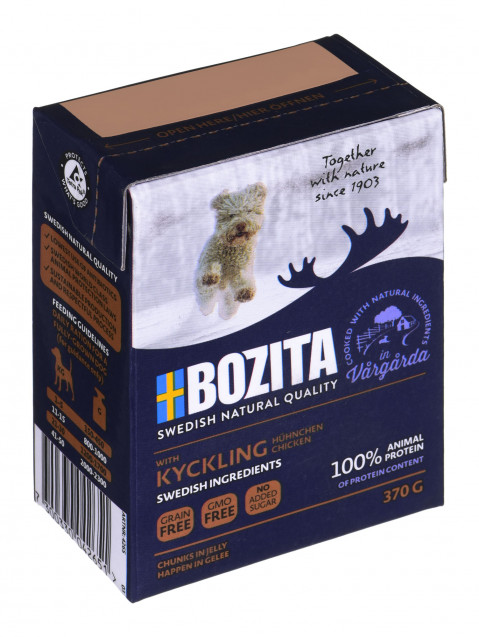 BOZITA Kawałki kurczaka w galaretce - mokra karma dla psa - 370g + GRATIS! - Galeria zdjęcie 4