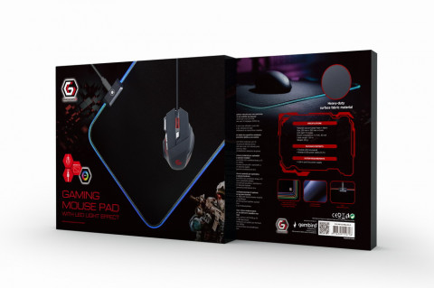GEMBIRD PODKŁADKA POD MYSZ GAMING, LED, CZARNA - Galeria zdjęcie 7