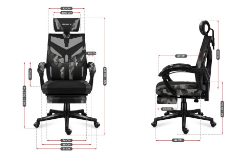 Fotel gamingowy Huzaro Combat 5.0 Camo - Galeria zdjęcie 10