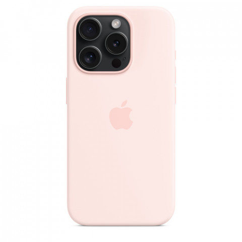 Apple iPhone 15 Pro Silicone Case with MagSafe - Light Pink - Galeria zdjęcie 4