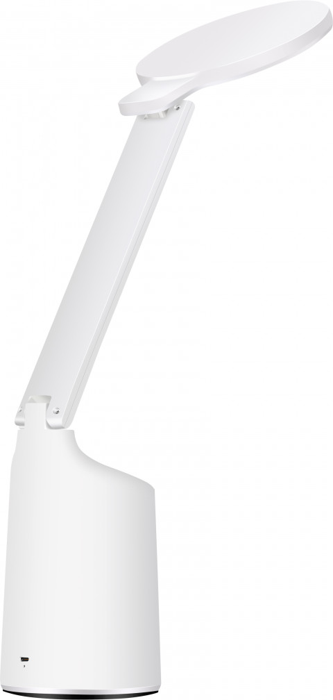 Nowoczesna lampka na biurko LED Activejet FUTURE biała z wbudowaną baterią akumulatorem wielokrotnego ładowania - Galeria zdjęcie 7