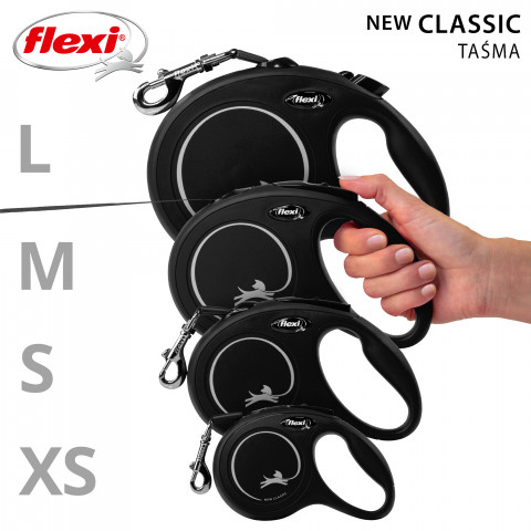 FLEXI New Classic Cat XS czarny - automatyczna smycz dla kota - 3m - Galeria zdjęcie 5