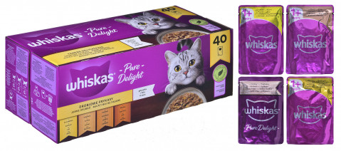 WHISKAS Pure Delight Drobiowe Frykasy w galaretce - mokra karma dla kota - 80x85g (2x(40x85g)) - Galeria zdjęcie 4