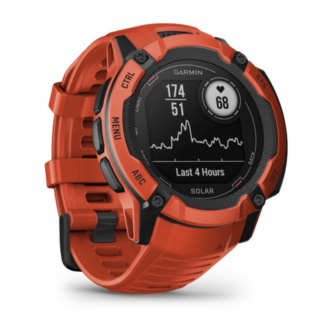 Zegarek sportowy Garmin Instinct 2X SOLAR Czerwony - Galeria zdjęcie 3