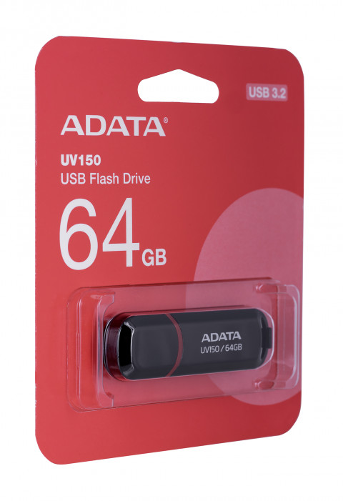 ADATA FLASHDRIVE USB UV150 64 GB USB 3.0 Czarny - Galeria zdjęcie 5