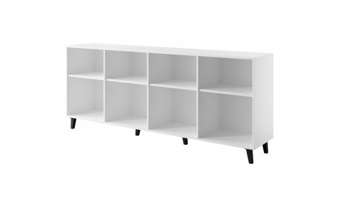 Komoda FARO 200x42x82 biały mat + dąb craft - Galeria zdjęcie 2