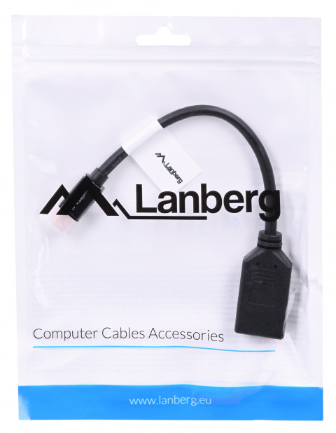 Lanberg adapter mini Displayport(M)->Displayport(F) na kablu - Galeria zdjęcie 4