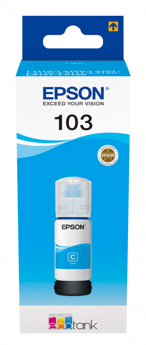 EPSON Tusz Niebieski 103=C13T00S24A, 70 ml - Galeria zdjęcie 1