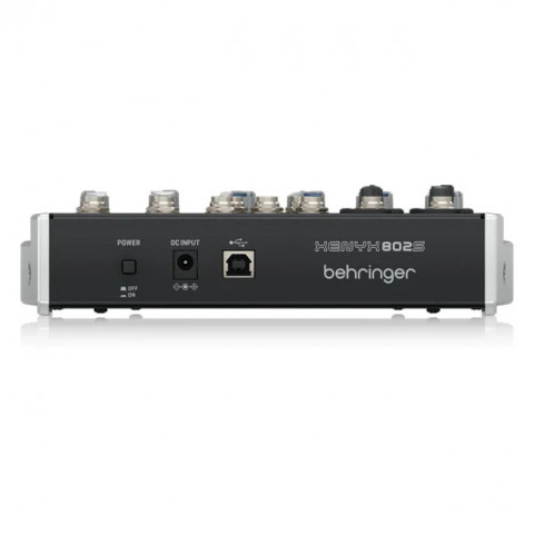 Behringer 802S - 8-kanałowy kompaktowy mikser analogowy z interfejsem USB zaprojektowany specjalnie do obsługi podcastów, streamowania oraz nagrywania w domu - Galeria zdjęcie 2