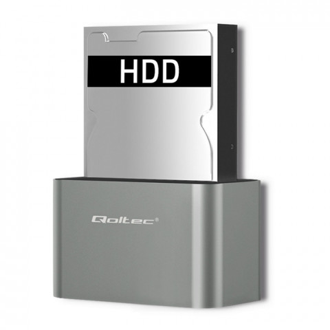 QOLTEC STACJA DOKUJĄCA HDD/SSD | 2.5"/3.5" SATA - Galeria zdjęcie 7